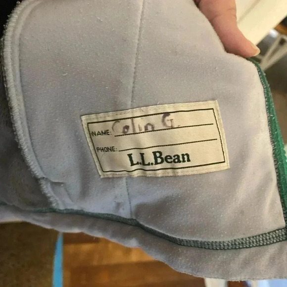 L.L. Bean Green Fleece Lined Jacket‎ Medium Kids Youth Full Zip - Picture 9 of 10